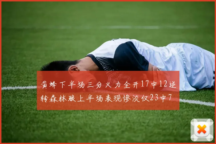 黄蜂下半场三分火力全开17中12逆转森林狼上半场表现惨淡仅23中7